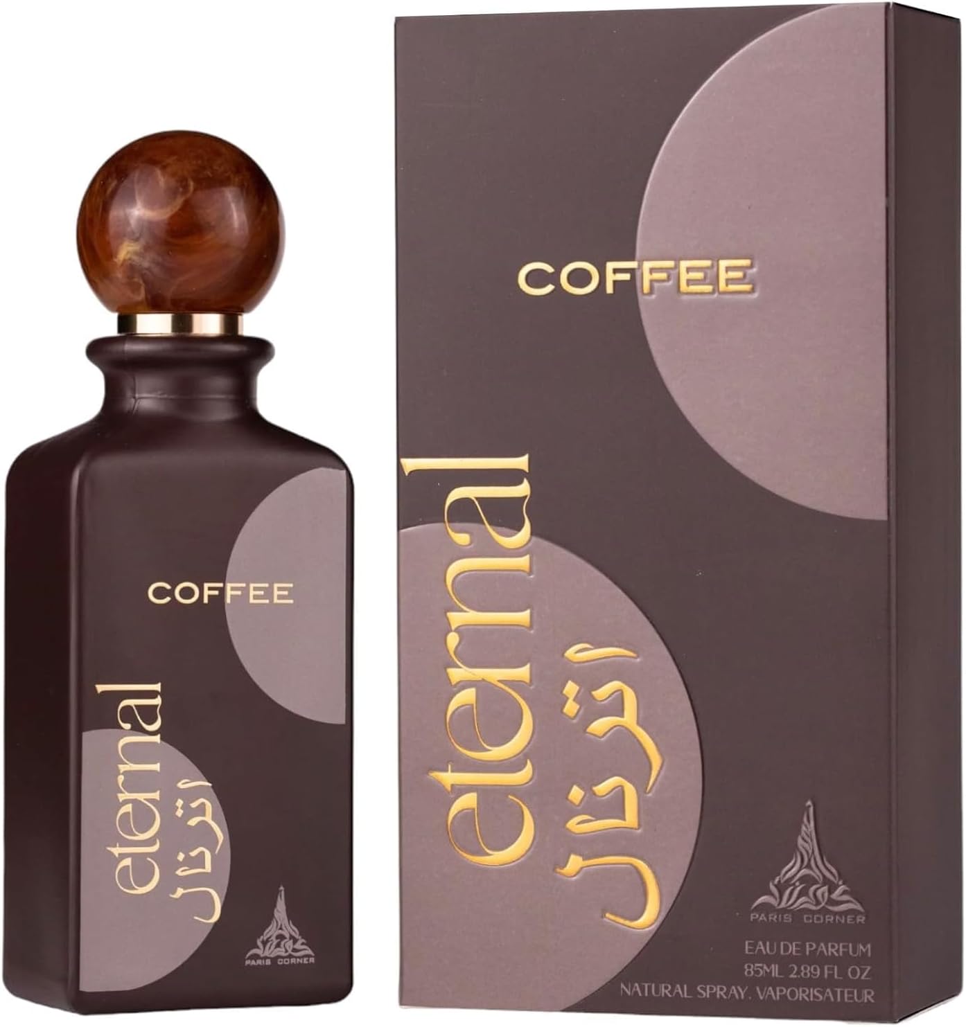 Eternal Coffee by Paris Corner 2.89 Oz Eau De Parfum Spray for Women