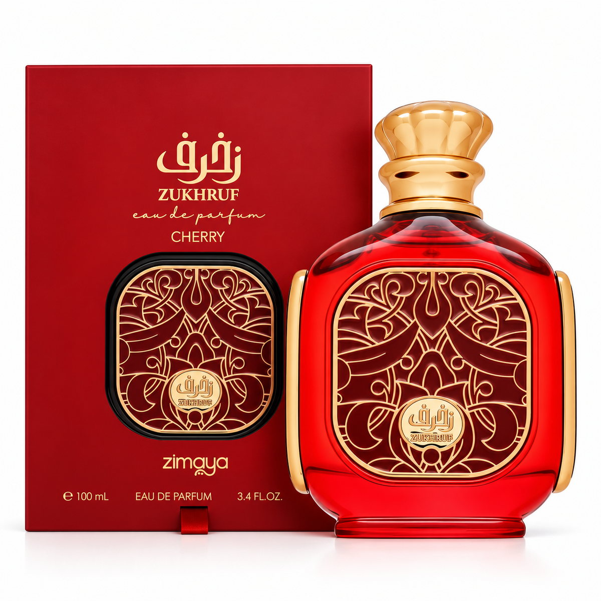 Zimaya Zukhruf Cherry by Afnan 3.4 Oz Eau De Parfum Spray for Women
