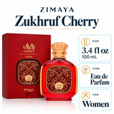 Zimaya Zukhruf Cherry by Afnan 3.4 Oz Eau De Parfum Spray for Women
