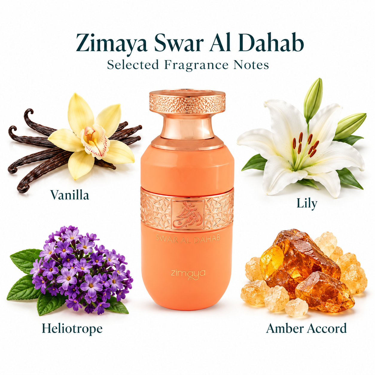 Zimaya Swar Al Dahab by Afnan 3.4 Oz Eau De Parfum Spray for Unisex enhanced image 1