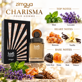 Charisma Pour Homme by Zimaya 3.4 Oz Eau De Parfum Spray for Men