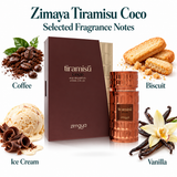 Tiramisu Coco by Zimaya 3.4 Oz Eau De Parfum Spray for Women