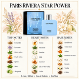 Riviera Star Power by Paris 3.4 Oz Eau De Toilette Spray for Men