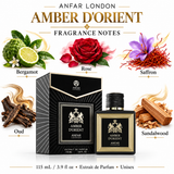 Anfar London Amber D'Orient 3.9 oz 115 mL Extrait de Parfum Spray Unisex