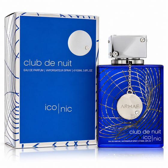 Club De Nuit Blue Iconic by Armaf 3.4 Oz Eau De Parfum Spray for Men enhanced image 1