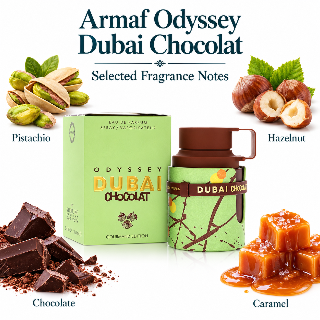 Odyssey Dubai Chocolate Gourman by Armaf 3.4 Oz Eau De Parfum Spray for Unisex enhanced image 1