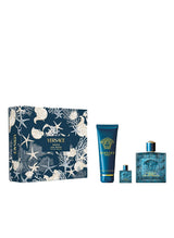 Versace Eros Gift Set by Versace 3 Pcs 3.4 Oz Eau De Parfum Spray for Men