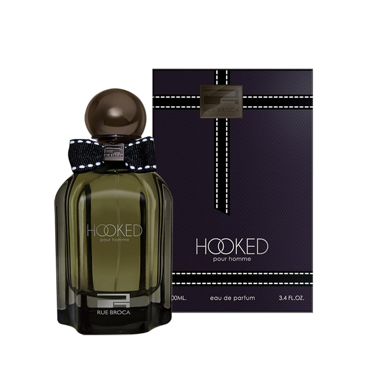 Hooked Pour Homme by Rue Broca 3.4 Oz Eau De Parfum Spray for Men