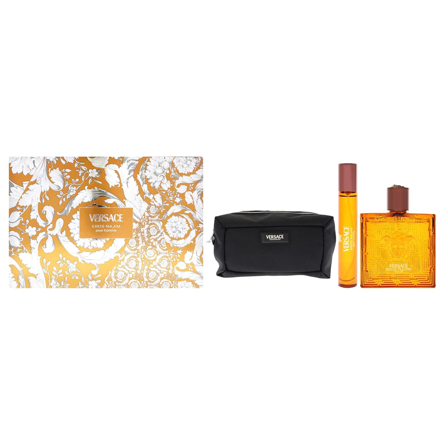 Versace Eros Najim by Versace Gift Set 2 Pcs With Trousse