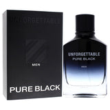 Unforgettable Pure Black ( France ) By Glenn Perri 3.4 Oz Eau De Toilette Spray for Men