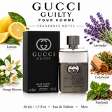 Gucci Guilty by Gucci 1.6 Oz Eau De Toilette Spray In Box for Men
