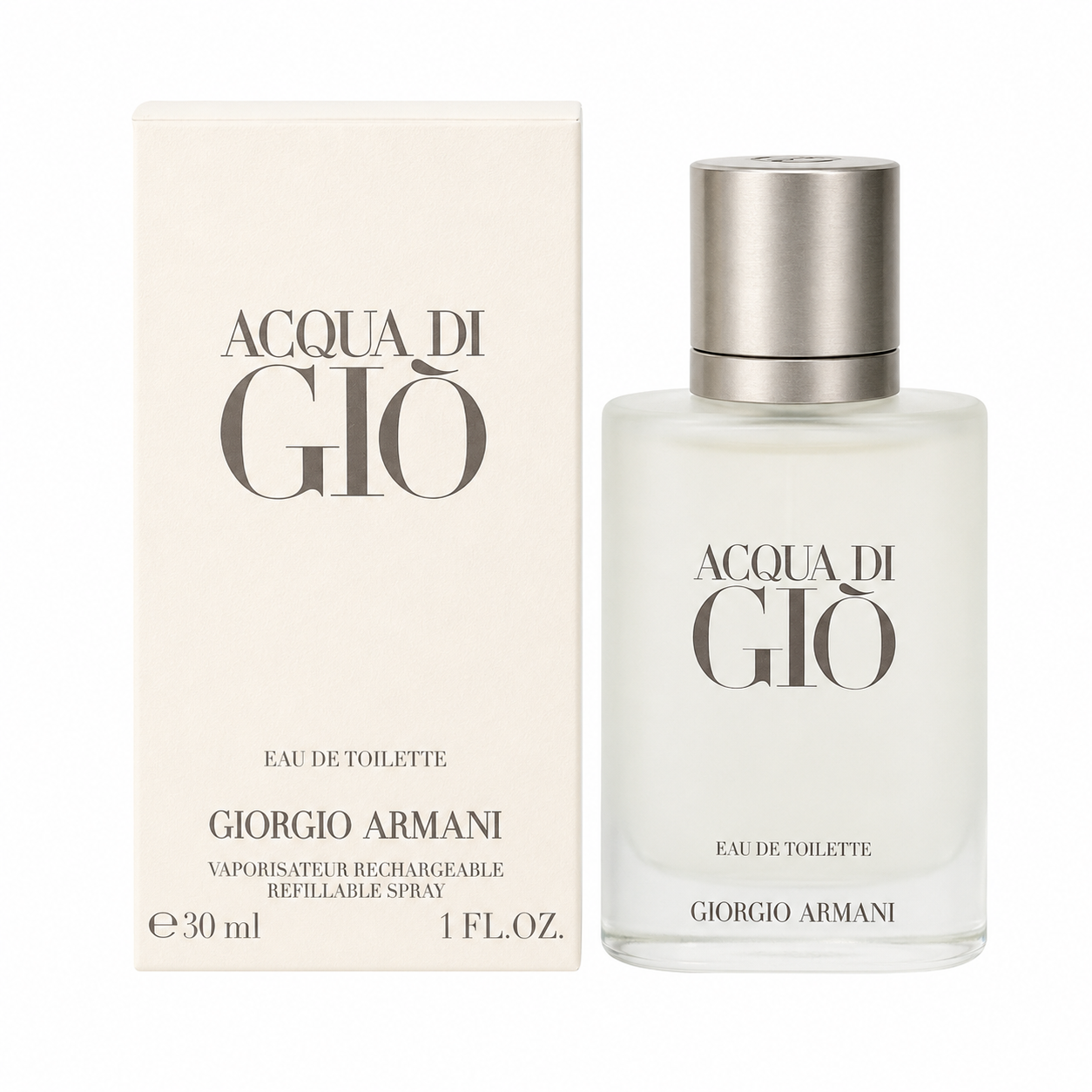 Acqua Di Gio Refillable by Armani 1.0 Oz Eau De Toilette for Men