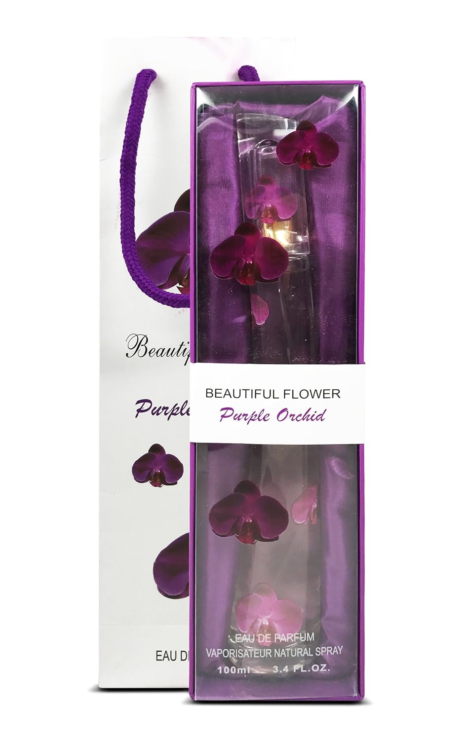 Beautiful Flower Purple by Beautiful Flower 3.4 Oz Eau De Parfum Spray for Women