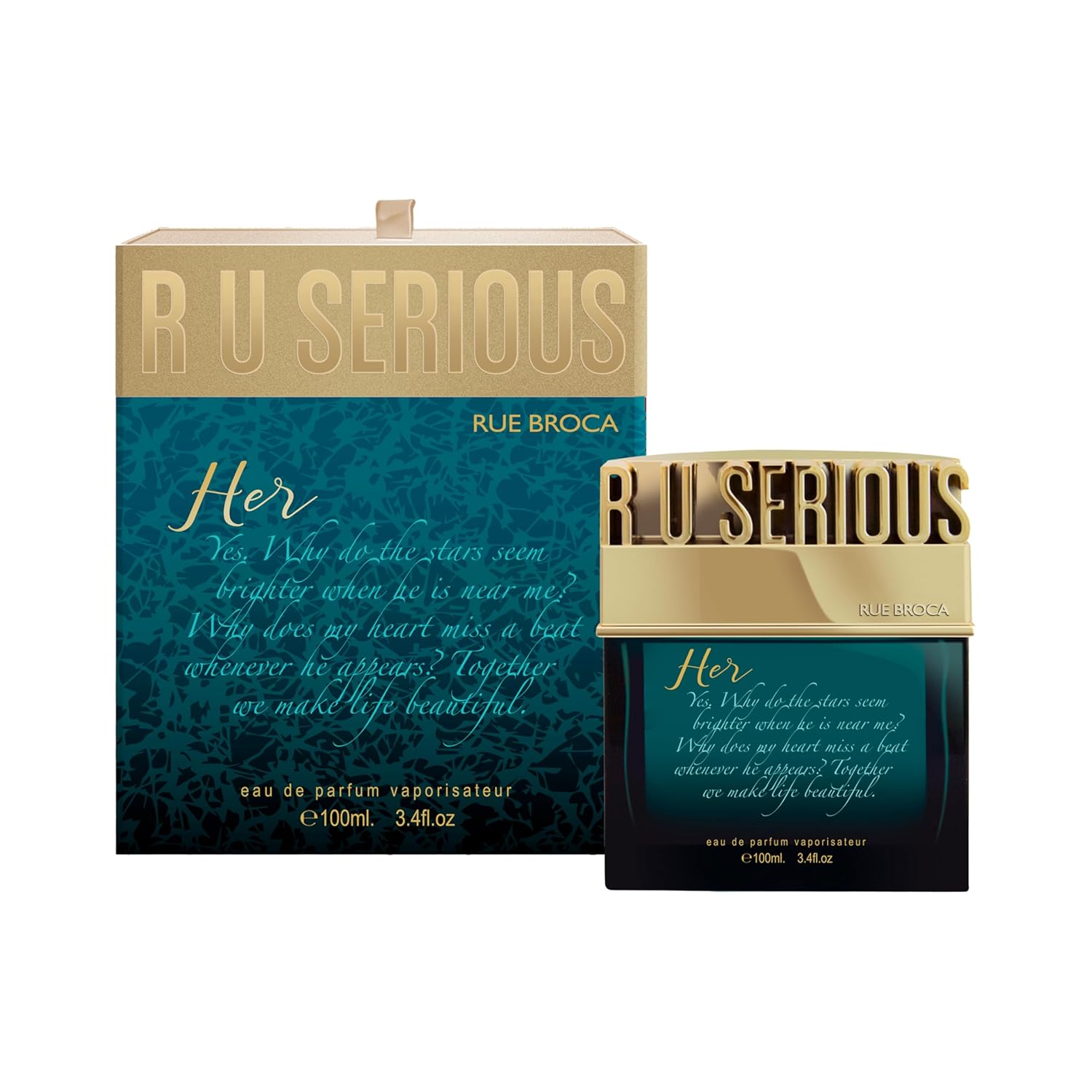 R U Serious by Rue Broca 3.4 Oz Eau De Parfum Spray for Women