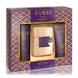 Gold 2.5, Deo 6.0 by Guess 6.7 Oz Eau De Toilette Spray for Men 3 Pc Set