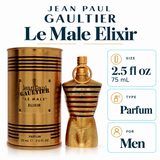 Le Male Elixir by Jean Paul Gaultier 2.5 Oz Parfum Spray In Box for Men