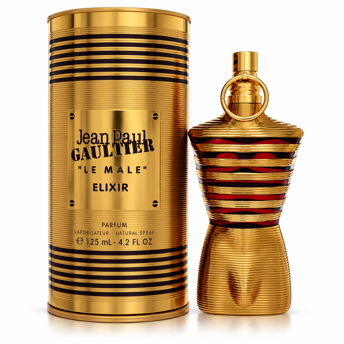 Le Male Elixir by Jean Paul Gaultier 4.2 Oz Parfum Spray In Box for Men