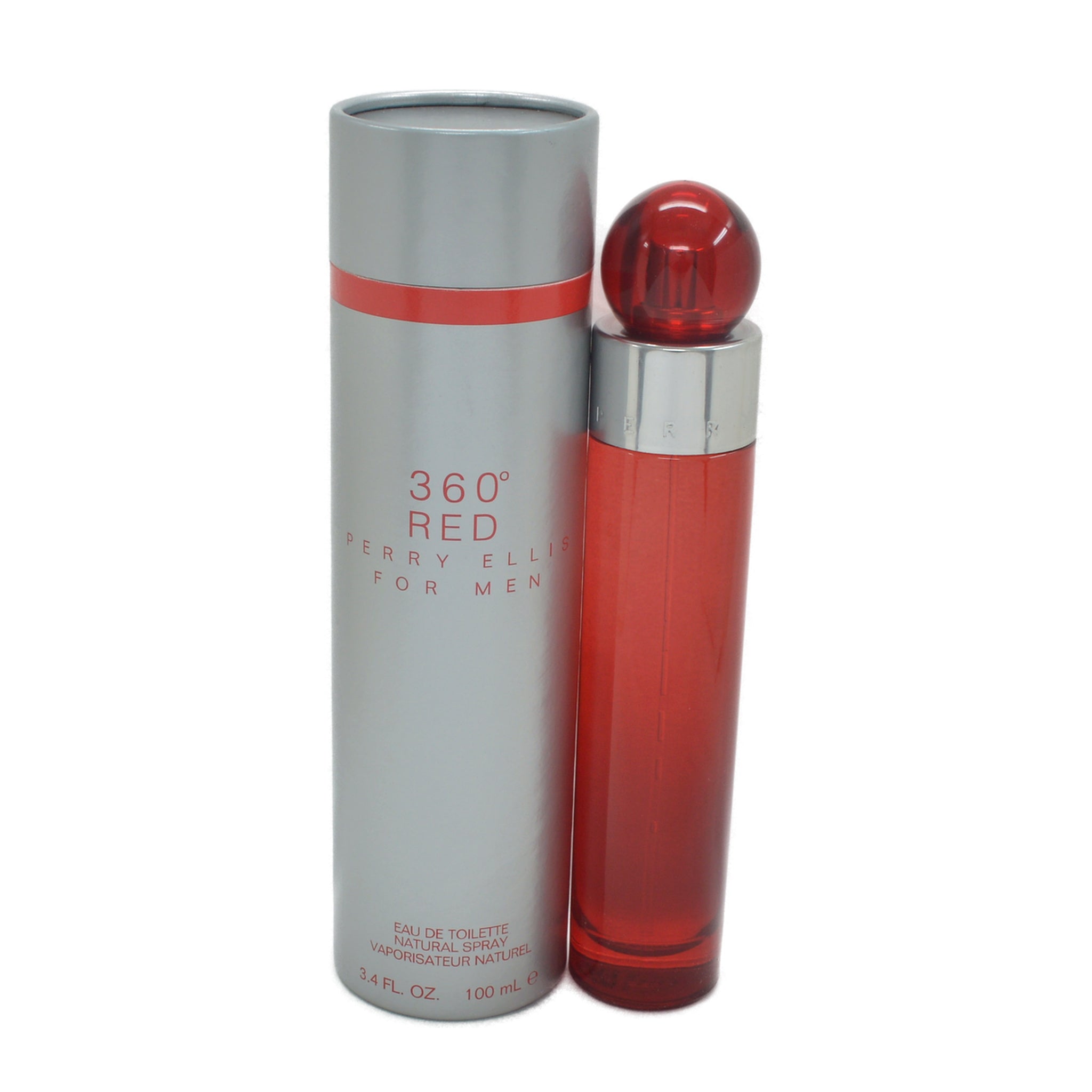 360� Red by Perry Ellis 3.4 Oz Eau De Toilette for Men front product image (UPC 844061000551)
