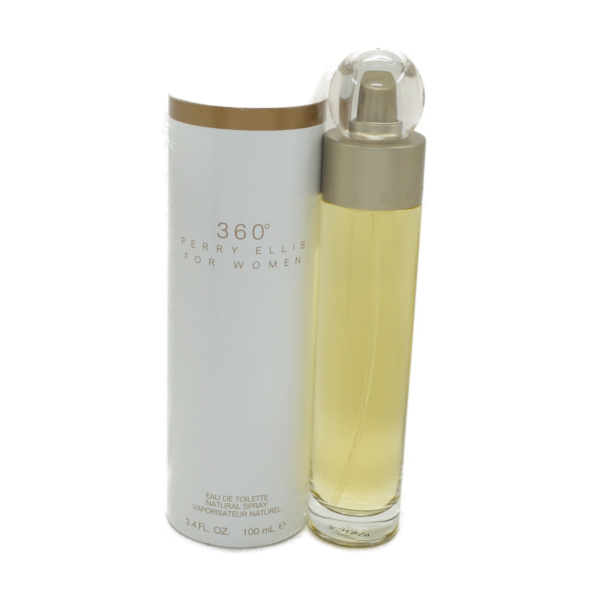 360� By Perry Ellis 3.4 Oz Eau De Toilette for Women front product image (UPC 844061000599)