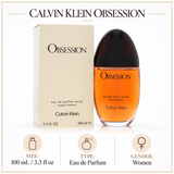 Obsession by Calvin Klein 3.4 Oz Eau De Parfum Spray for Women