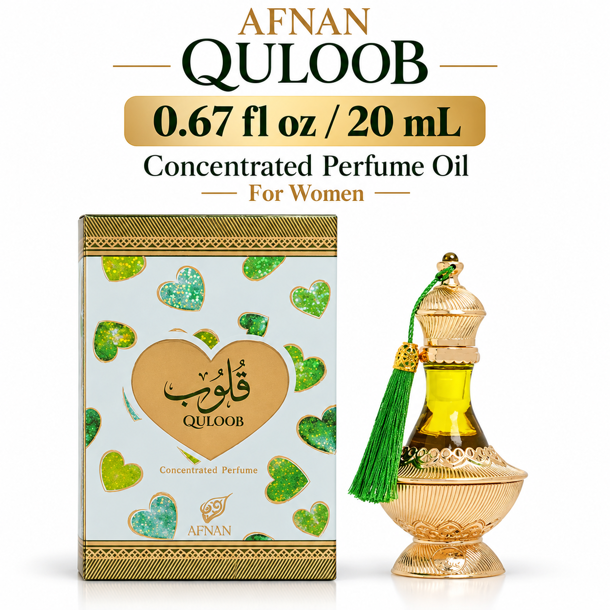 Quloob by Afnan 20 Ml Concentrated Perfume for Women