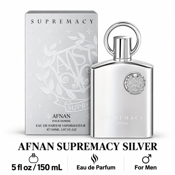 Supremacy Silver by Afnan 5 Oz Eau De Parfm Spray for Men