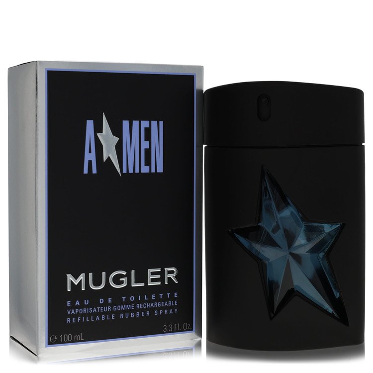 Angel by Thierry Mugler 3.4 Oz Eau De Toilette Spray Refillable (rubber) for Men