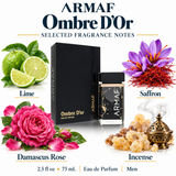 Armaf Ombre D'or by Armaf 2.5 Oz Eau De Parfum Spray In Box for Men