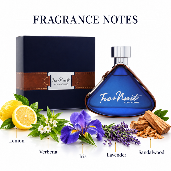 Tres Nuit Pour Homme by Armaf 3.4 Oz Eau De Toilette Spray for Men