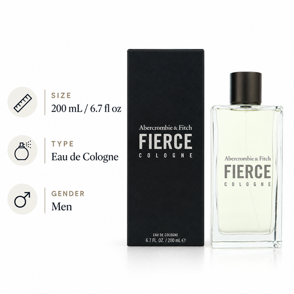 Fierce by Abercrombie & Fitch 6.7 Oz Eau De Cologne for Men