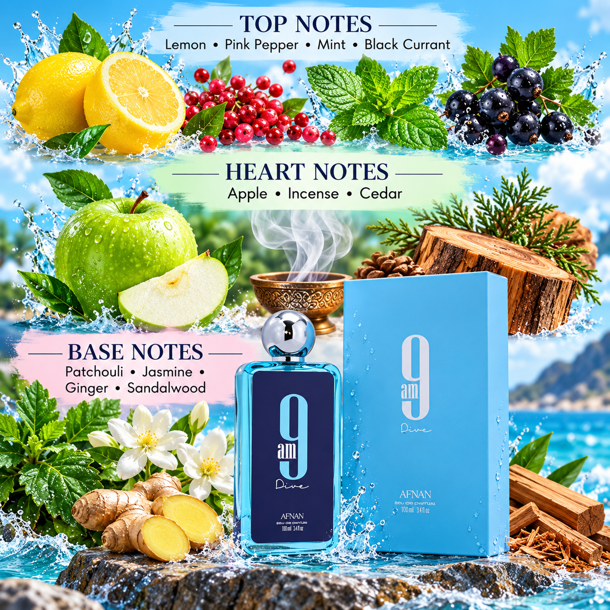 Afnan 9 AM Dive 100 mL — Enhanced Main