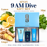 9am Dive by Afnan Gift Set 3 Pcs for Men