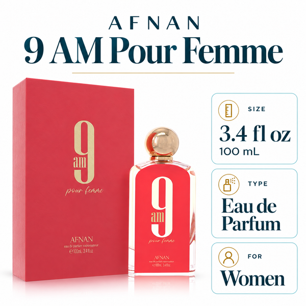 9 Am Femme by Afnan 3.4 Oz Eau De Parfum for Women
