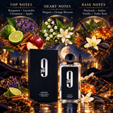 9 Pm by Afnan 3.4 Oz Eau De Parfum for Men