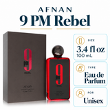 Afnan 9 PM Rebel 3.4 oz 100 mL Eau de Parfum Spray Unisex