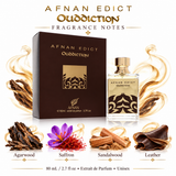 Afnan Edict Ouddiction 2.7 oz 80 mL Extrait de Parfum Spray Unisex