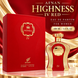 Highness Iv Red by Afnan 3.4 Oz Eau De Parfum Spray In Box for Women