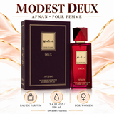 Modest Pour Femme Deux by Afnan 3.4 Oz Eau De Parfum Spray for Women