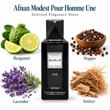 Modest Pour Homme Une by Afnan 3.4 Oz Eau De Parfum Spray for Men