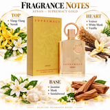 Supremacy Gold by Afnan 3.4 Oz Eau De Parfum Spray In Box for Men