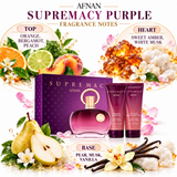 Supremacy Purple by Afnan 3 Pcs Gift Set for Women