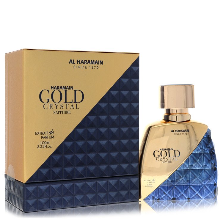 Al Haramain Gold Crystal Sapphire by Al Haramain 3.33 Oz Extrait De Parfum Spray for Men