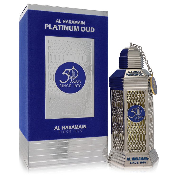 Al Haramain 50 Years Platinum Oud by Al Haramain 3.3 Oz Eau De Parfum Spray (unisex) for Women