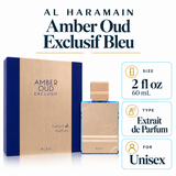 Al Haramain Unisex Amber Oud Exclusif Bleu by Al Haramain 2 Oz Eau De Parfum for Men