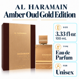 Amber Oud Gold by Al Haramain 3.33 Oz Eau De Parfum Spray In Box for Men