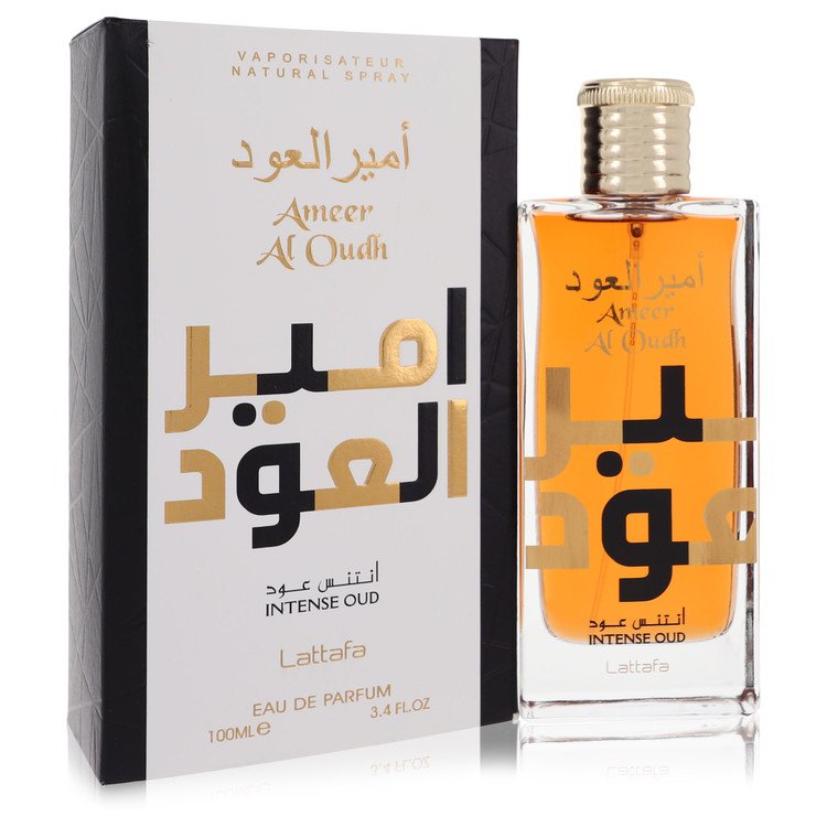 Ameer Al Oud Intense By Lattafa Cologne 3.4 Oz Eau De Parfum Spray For Men - Box