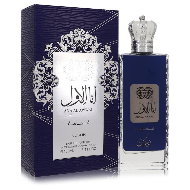 Ana Al Awwal Blue by Nusuk 3.4 Oz Eau De Parfum Spray for Men