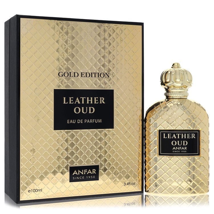 Anfar Leather Oud Gold Edition by Anfar 3.4 Oz Eau De Parfum Spray for Men