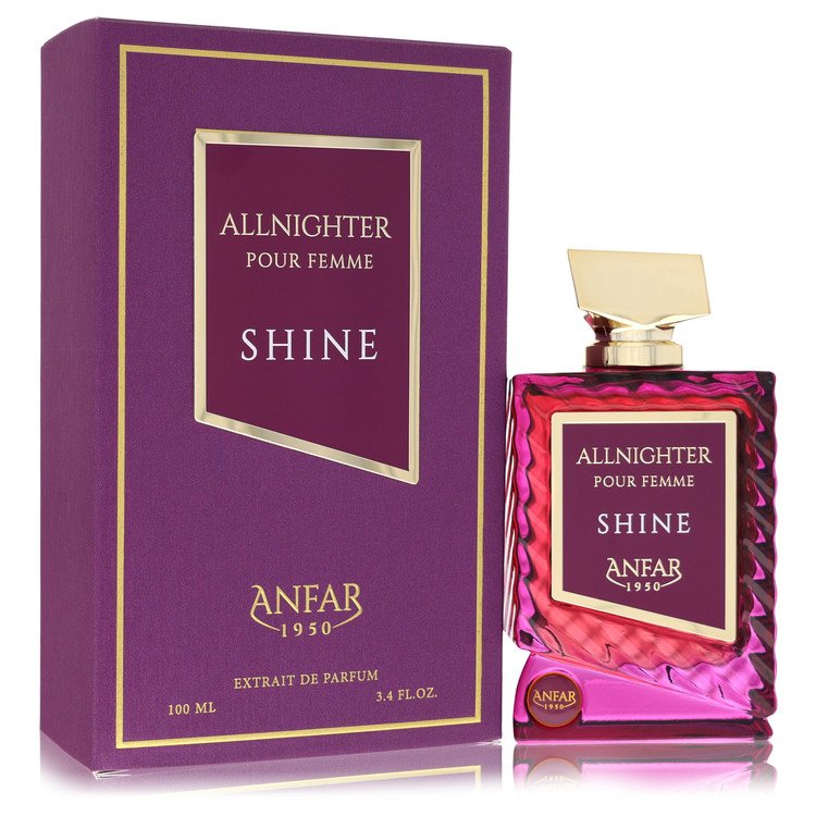 Anfar All Nighter Shine by Anfar 3.4 Oz Extrait De Parfum Spray for Women