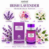 Irish Lavender Private Edition by Anfar London 3.4 Oz Eau De Parfum Spray for Women